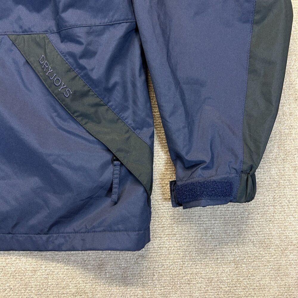 FootJoy Dryjoys Golf Jacket Womens Large Navy Full Zip Mesh Lined Rain Wind Vent - Picture 3 of 14